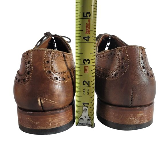 Joseph Abboud Oxford Dress Shoes Brown Size 10 Lace Up Cap Toe #00592 Owings - Picture 9 of 13